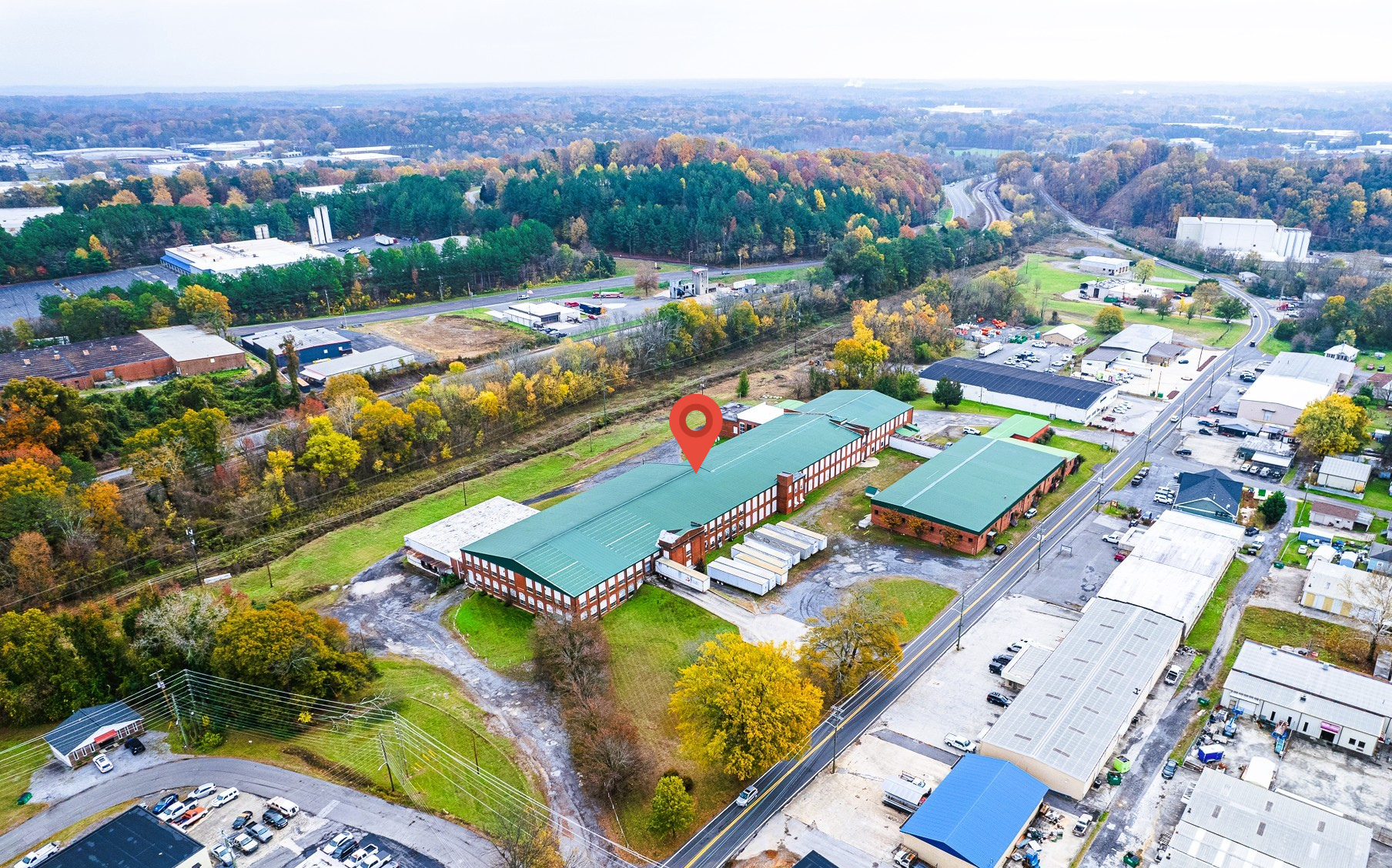 Aerial shot of Lynx3PL, Inc. warehouse.